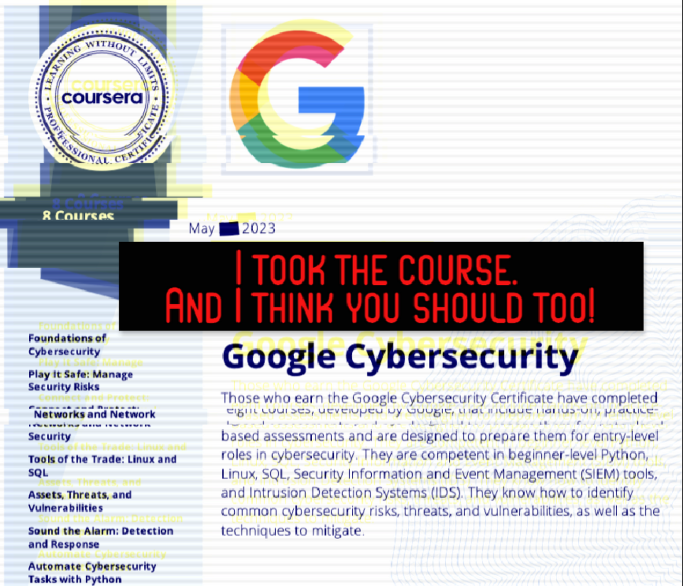 Get Google’s Cybersecurity Certificate And Level Up Your Tech Skills!